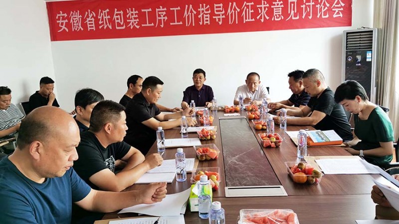 安徽省印刷包裝物資商會召開 《紙包裝印刷工序指導價》終端討論會