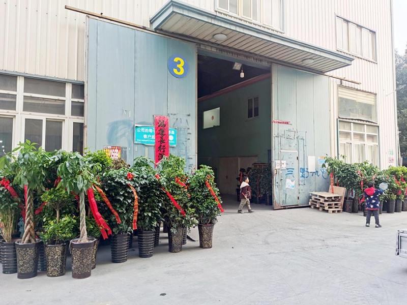 位于新廠址（合肥金泉印刷包裝產業園3號廠房）的合肥鑫輝耀印務有限公司大門口擺滿了祝賀喬遷大吉的綠植